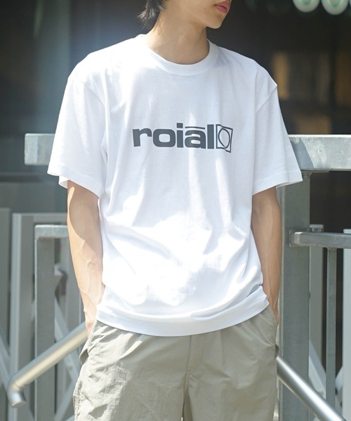 「roial」 半袖Tシャツ MEDIUM ホワイト×ゴールド メンズ_画像5