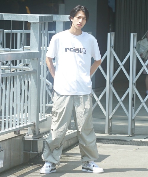 「roial」 半袖Tシャツ MEDIUM ホワイト×ゴールド メンズ_画像8