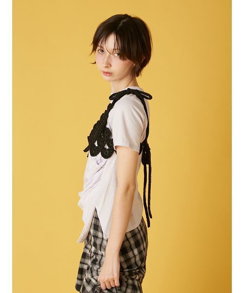 【み〜】furfur ビスチェ ファーファー FURFUR マルチマテリアルビスチェ （BRW