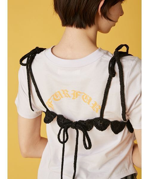 春セール❣️美品 ファーファー ニットビスチェセットチュニック ブラック チュニックビスチェ【セット販売対象】[品番：MKSW0057114]｜MURUA