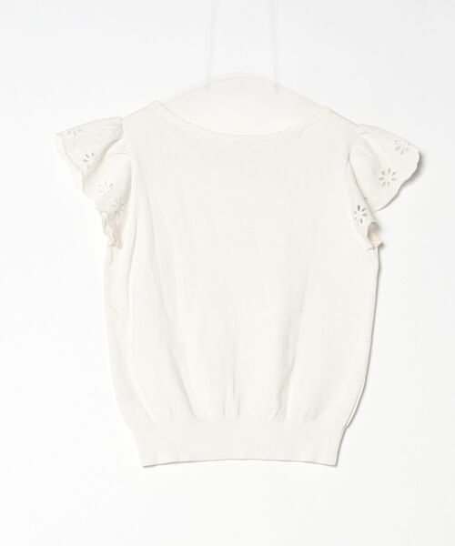 「LAISSE PASSE」 半袖ニット 38 ベージュ レディースの画像2