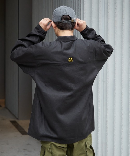 「Franklin Climbing」 長袖シャツ MEDIUM ブラック レディース_画像4