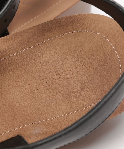「LEPSIM」 フラットサンダル LARGE シルバー レディース_画像8