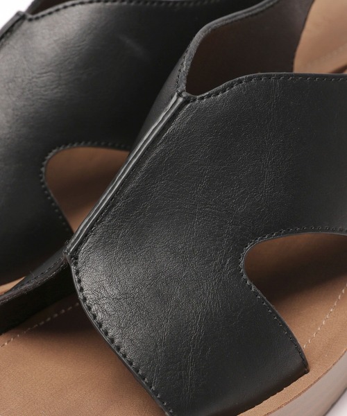 「LEPSIM」 フラットサンダル LARGE シルバー レディース_画像9