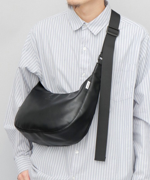 KANGOL（カンゴール） ショルダーバッグ 「A.M.S.別注」 レザー調