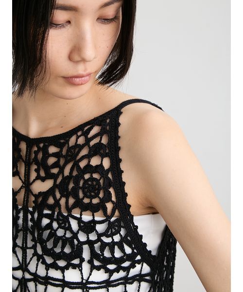 MIESROHE（ミースロエ） ニット セーター 「洗える」かぎ針レース
