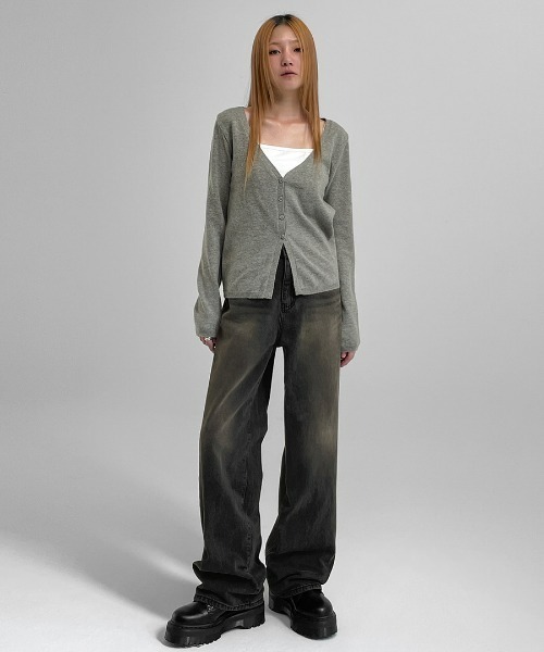 「BLACKUP」 デニムパンツ SMALL ブラック レディース_画像7