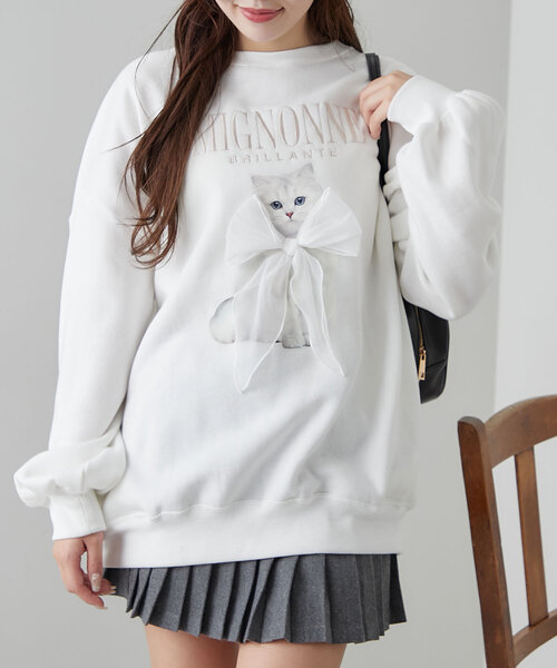 「OLIVE des OLIVE」 スウェットカットソー FREE ホワイト レディース_画像7