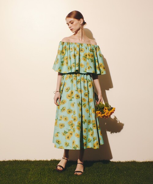 LOULOU WILLOUGHBY フラワープリントブラウス LOULOU WILLOUGHBY（ルルウィルビー） ブラウス シャツ WEB 一部店舗