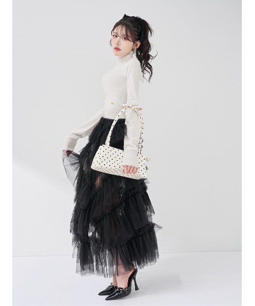 ダーリッチ　ハイネックシャギーニットトップス ハイネックシャギーニットトップス – Darich