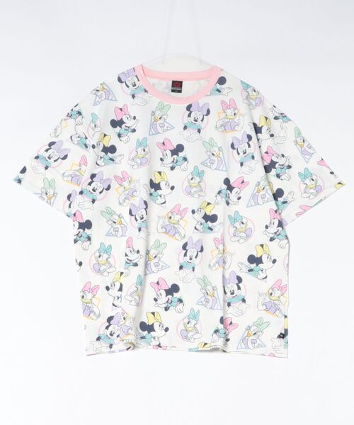 Disney（ディズニー） tシャツ 半袖 親子お揃い WEB限定 パステル総柄T