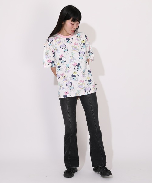Disney（ディズニー） tシャツ 親子お揃い WEB限定 パステル総柄T