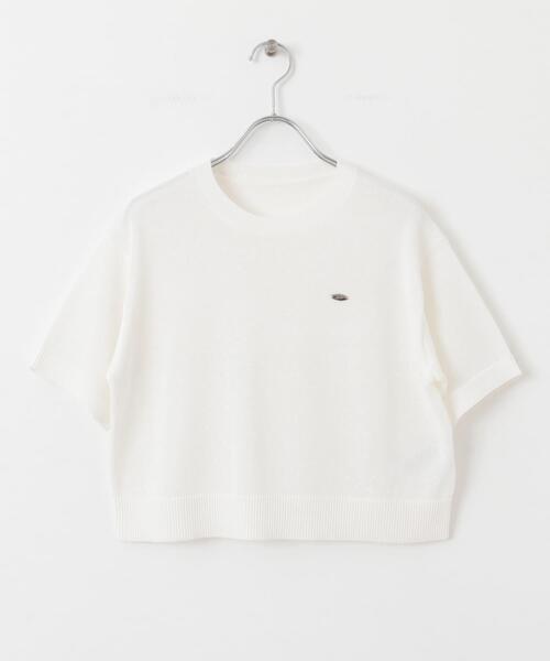 「SENSE OF PLACE by URBAN RESEARCH」 半袖ニット ONE オフホワイト レディース_画像7