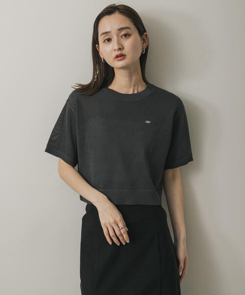 「SENSE OF PLACE by URBAN RESEARCH」 半袖ニット ONE オフホワイト レディース_画像9