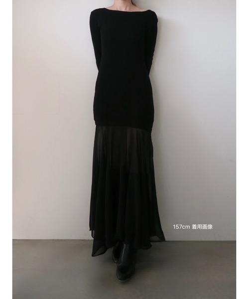 celon ワンピース sheer layered maxi dress : ZOZOTOWN Yahoo!店