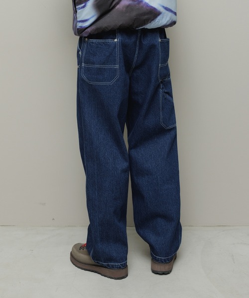 bal（バル） ワイドパンツ ジーンズ DENIM FAUX STITCH CARPENTER PANT