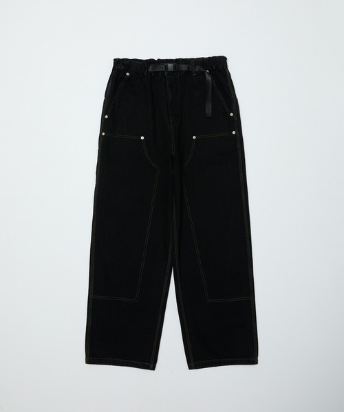 bal（バル） ワイドパンツ ジーンズ DENIM FAUX STITCH CARPENTER PANT