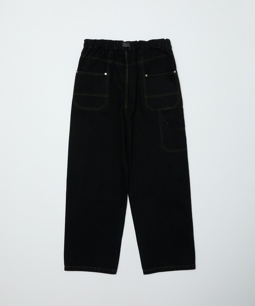 bal original デニムパンツ ブラック XL（3） bal（バル） ワイドパンツ ジーンズ DENIM FAUX STITCH CARPENTER PANT