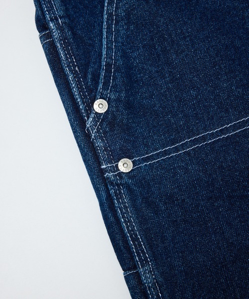 bal（バル） ワイドパンツ ジーンズ DENIM FAUX STITCH CARPENTER PANT
