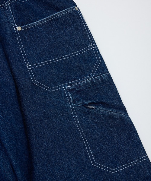 bal（バル） ワイドパンツ ジーンズ DENIM FAUX STITCH CARPENTER PANT