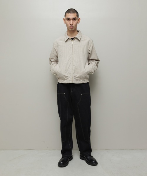 bal（バル） ワイドパンツ ジーンズ DENIM FAUX STITCH CARPENTER PANT