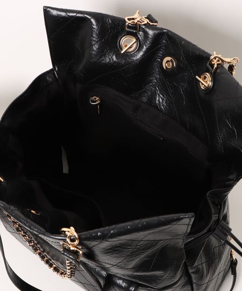 〈新品〉CHARLES &amp; KEITH Duo キルト2wayトートバック 黒 CHARLES ＆ KEITH（チャールズ&キース） トートバッグ Duo ドゥオ
