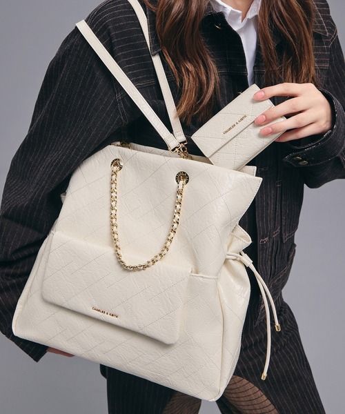 CHARLES ＆ KEITH（チャールズ&キース） トートバッグ Duo ドゥオ