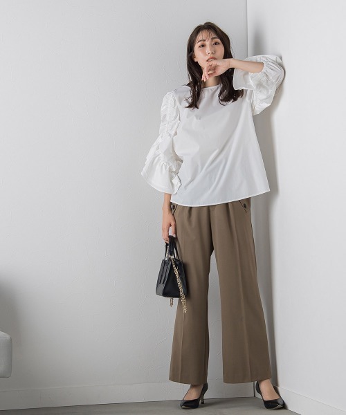 「VICKY」 長袖ブラウス M ブルー レディース_画像2