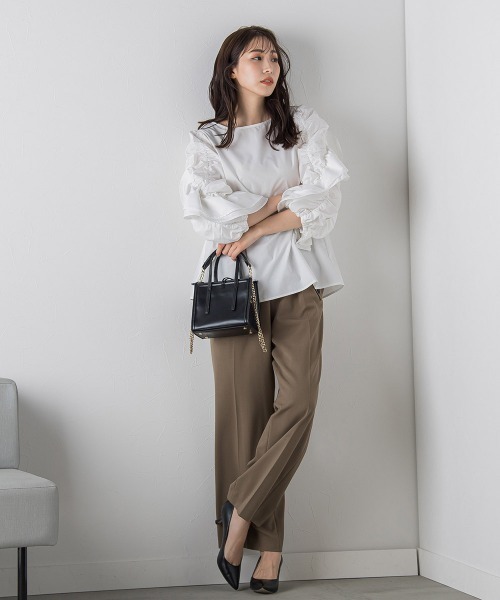 「VICKY」 長袖ブラウス M ブルー レディース_画像3
