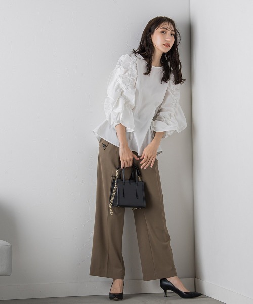 「VICKY」 長袖ブラウス M ブルー レディース_画像4
