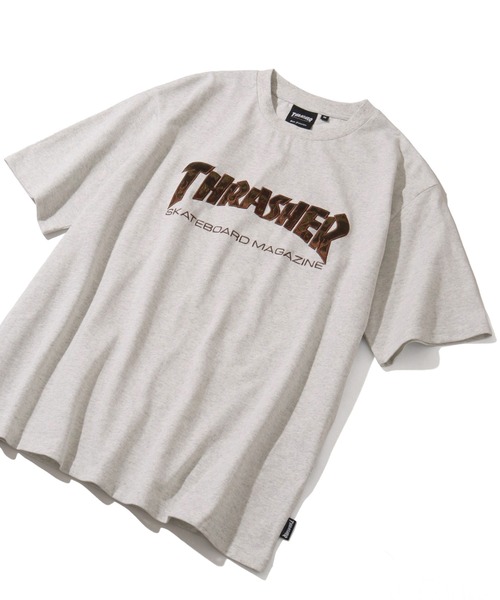 90s thrasher tシャツ　サンフェード　グレー　スラッシャー THRASHER（スラッシャー） tシャツ 「THRASHER/スラッシャー」アソート