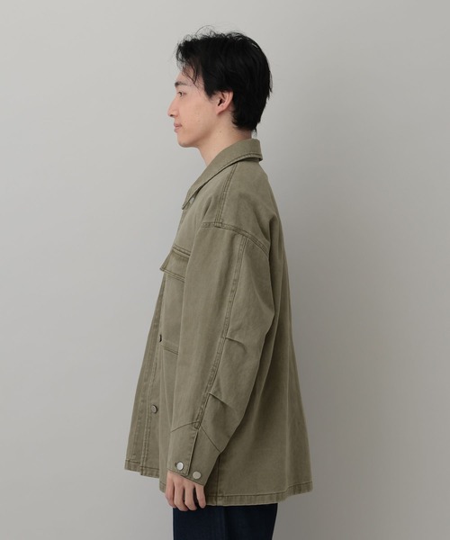 ミリタリージャケット fifth general store FATIGUE SHIRT JACKET RAGEBLUE（レイジブルー） ミリタリージャケット モッズコート Over