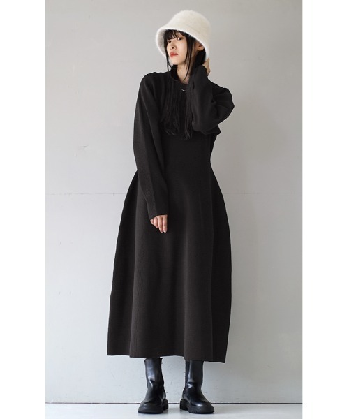「e-zakkamania stores」 ニットワンピース M グレー レディース_画像5