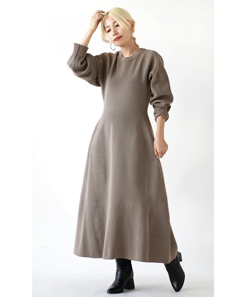 「e-zakkamania stores」 ニットワンピース M グレー レディース_画像6