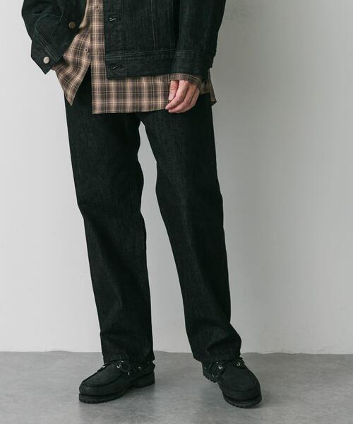 「Lee」 デニムパンツ 32 ブラック メンズの画像