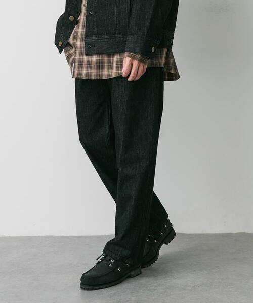 「Lee」 デニムパンツ 32 ブラック メンズの画像