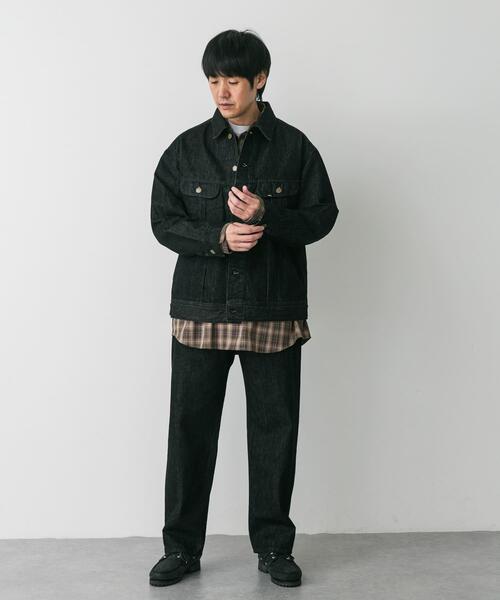 「Lee」 デニムパンツ 32 ブラック メンズの画像