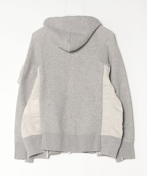 sacai（サカイ） Sponge Sweat NylonTwill Hoodie ジップアップ