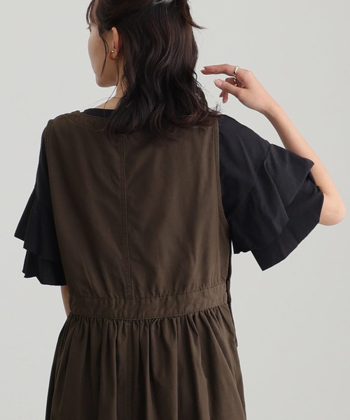 「ElegChic」 「LARU」半袖カットソー X-LARGE ブラック レディース_画像4