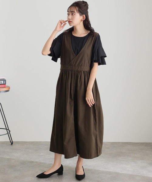 「ElegChic」 「LARU」半袖カットソー X-LARGE ブラック レディース_画像5