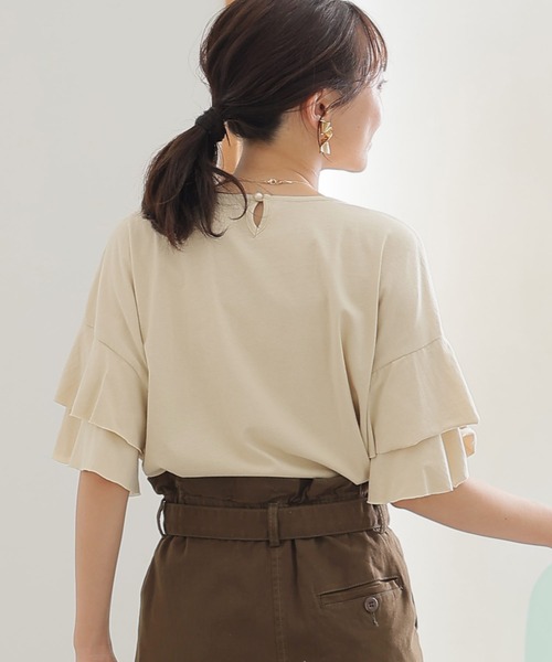 「ElegChic」 「LARU」半袖カットソー X-LARGE ブラック レディース_画像8
