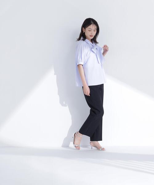 スラックス パンツ 「ちょうど、いい服」品格ストレートパンツ レディースの画像