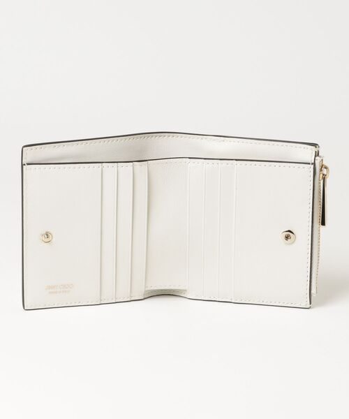JIMMY CHOO（ジミーチュウ） スタースタッズ 二つ折り 財布 - ホワイト