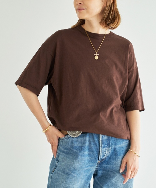 美品 ドゥーズィエムクラス Tシャツ ブラウン 半袖 Deuxieme Classe（ドゥーズィエムクラス） 半袖Tシャツ - ブラウン