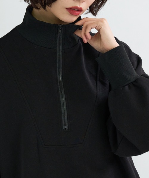 「A.D.C.L.」 長袖ワンピース L ブラック レディース_画像9
