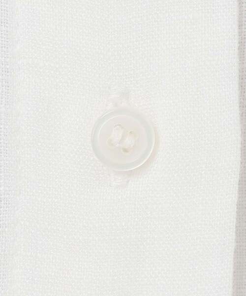 ブラウス シャツ 「追加」「S/Mサイズ展開」手洗い可 / 2WAYフレンチリネンシャツ レディースの画像