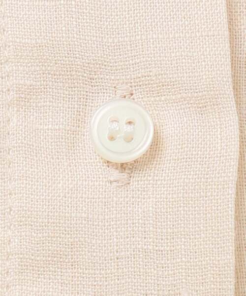 ブラウス シャツ 「追加」「S/Mサイズ展開」手洗い可 / 2WAYフレンチリネンシャツ レディースの画像