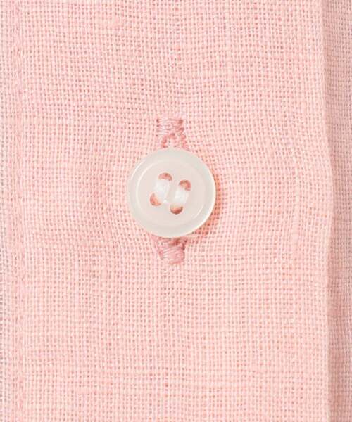 ブラウス シャツ 「追加」「S/Mサイズ展開」手洗い可 / 2WAYフレンチリネンシャツ レディースの画像