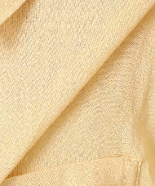 ブラウス シャツ 「追加」「S/Mサイズ展開」手洗い可 / 2WAYフレンチリネンシャツ レディースの画像