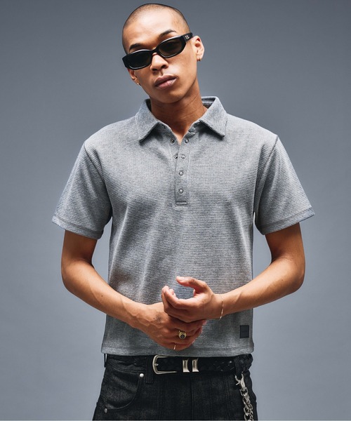 ANDER HUNK ポロシャツ Metal Snap Button Thermal Polo /メタル
